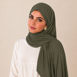 Jersey Liquide Soft – Verte kaki