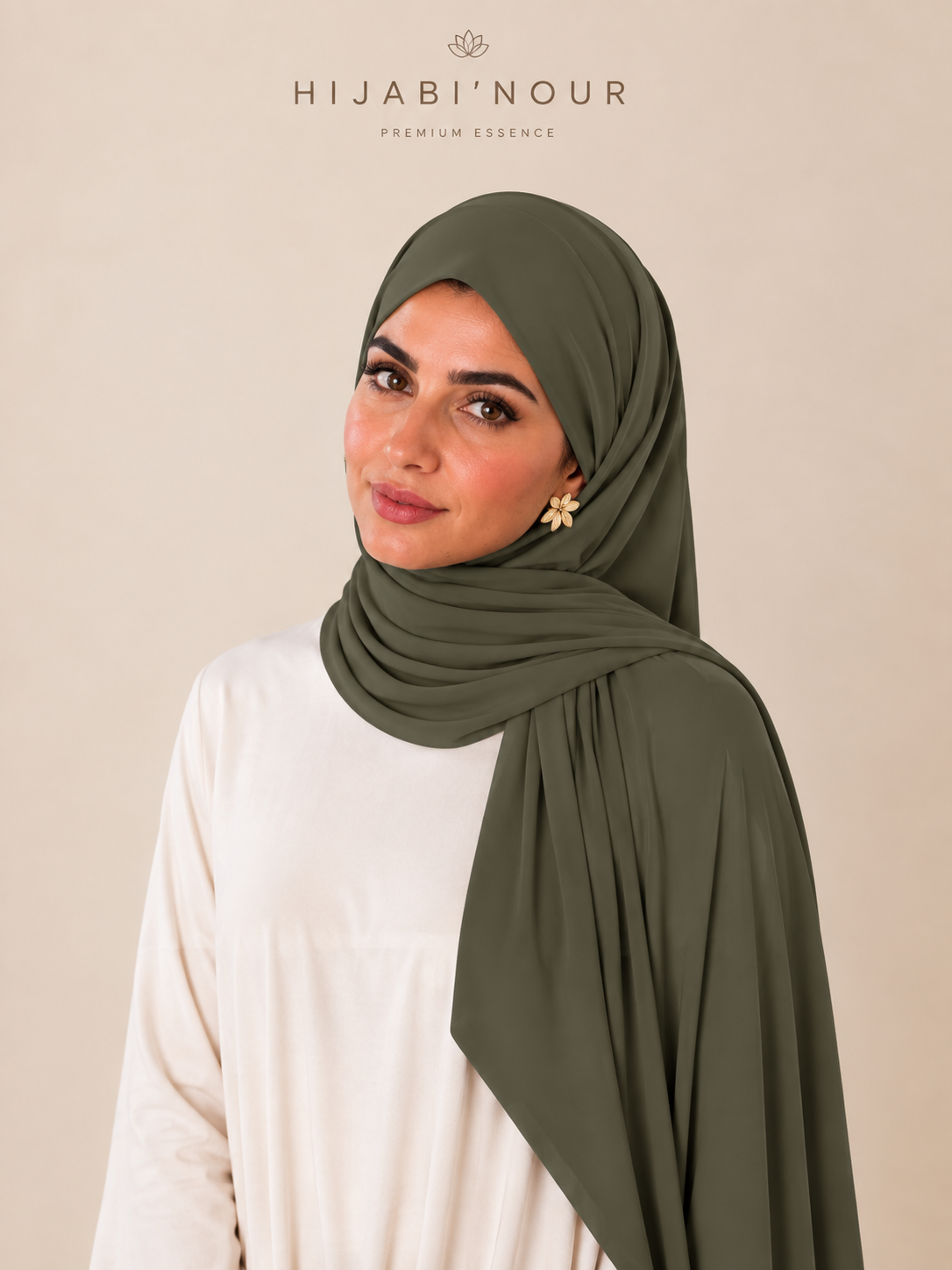 Jersey Liquide Soft - Verte kaki