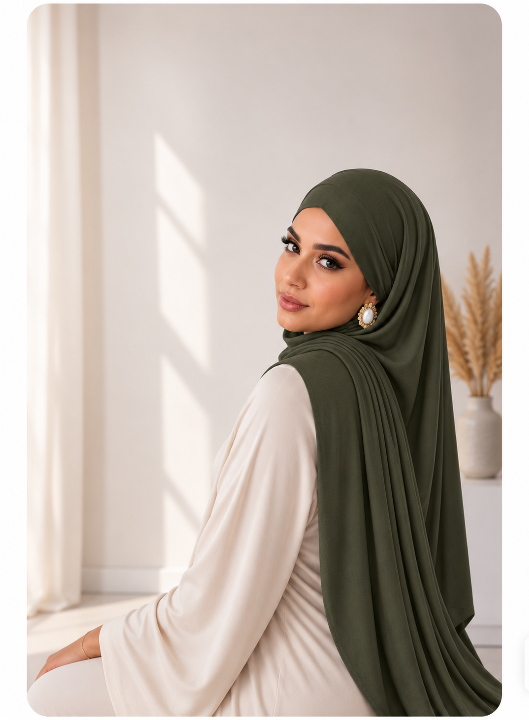 Bambou Jersey - Vert kaki