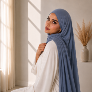 Jersey-Bamboo Bleu Cloud