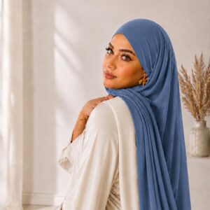 Bamboo Jersey – Bleu, jean