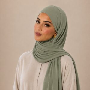 Hijab Jersey Liquide Breeze -Vert,Pastel