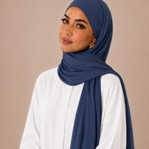 Hijab Jersey Liquide Breeze –  Bleu Jean