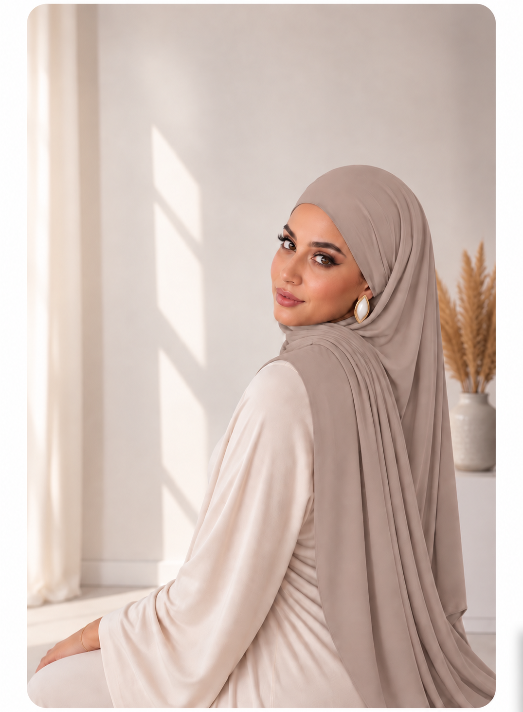 Jersey Bambou - Taupe,Rosé