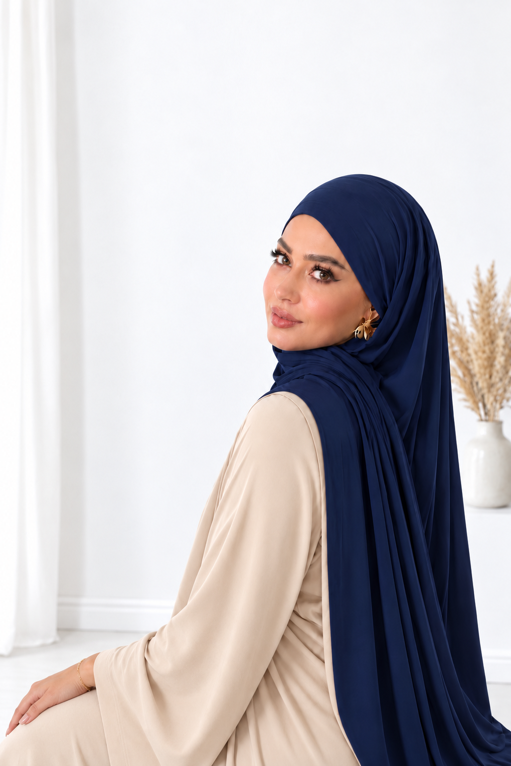 Jersey Bambou - bleu Nuit